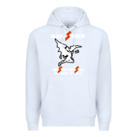 White black rock and roll Premium Hoodie - artisFamous