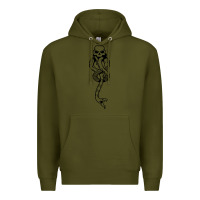 Army Green dark mark Premium Hoodie - artisFamous