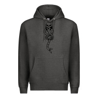 Charcoal Heather dark mark Premium Hoodie - artisFamous