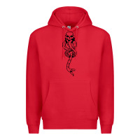 Red dark mark Premium Hoodie - artisFamous