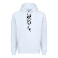 White dark mark Premium Hoodie - artisFamous