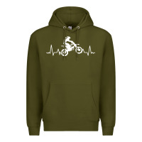 Army Green dirt bike Premium Hoodie - artisFamous