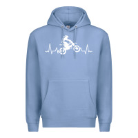 Colony Blue dirt bike Premium Hoodie - artisFamous