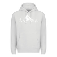Dove Grey dirt bike Premium Hoodie - artisFamous