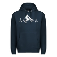 Navy dirt bike Premium Hoodie - artisFamous