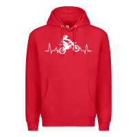 Red dirt bike Premium Hoodie - artisFamous