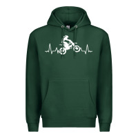 Sports Green dirt bike Premium Hoodie - artisFamous