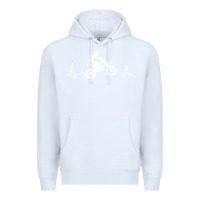 White dirt bike Premium Hoodie - artisFamous