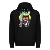 Black old man logan cover Premium Hoodie - artisFamous