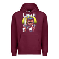 Burgundy old man logan cover Premium Hoodie - artisFamous