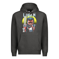 Charcoal Heather old man logan cover Premium Hoodie - artisFamous