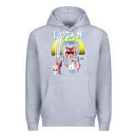 Heather Grey old man logan cover Premium Hoodie - artisFamous
