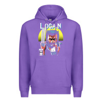 Purple old man logan cover Premium Hoodie - artisFamous