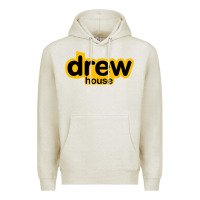 Oatmeal Heather drew smile house Premium Hoodie - artisFamous