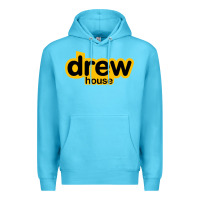 Ocean Blue drew smile house Premium Hoodie - artisFamous