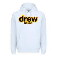 White drew smile house Premium Hoodie - artisFamous