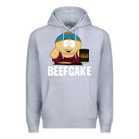Heather Grey beefcake Premium Hoodie - artisFamous