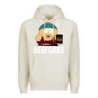 Oatmeal Heather beefcake Premium Hoodie - artisFamous