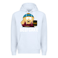 White beefcake Premium Hoodie - artisFamous