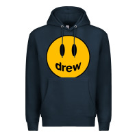 Navy Drew Smile House Premium Hoodie - artisFamous