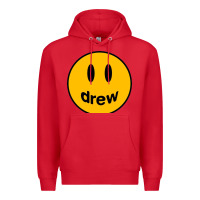 Red Drew Smile House Premium Hoodie - artisFamous