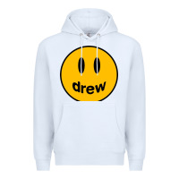 White Drew Smile House Premium Hoodie - artisFamous