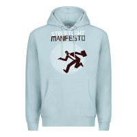 Blue Mist streetlight manisfesto vertigo Premium Hoodie - artisFamous