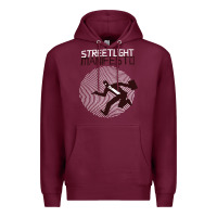 Burgundy streetlight manisfesto vertigo Premium Hoodie - artisFamous