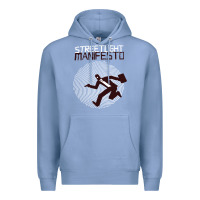 Colony Blue streetlight manisfesto vertigo Premium Hoodie - artisFamous