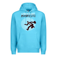 Ocean Blue streetlight manisfesto vertigo Premium Hoodie - artisFamous