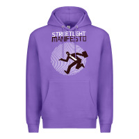Purple streetlight manisfesto vertigo Premium Hoodie - artisFamous