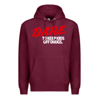 Burgundy dare shirt Premium Hoodie - artisFamous