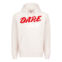 Pale Pink dare shirt Premium Hoodie - artisFamous