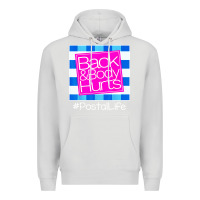 Dove Grey back and body hurts Premium Hoodie - artisFamous