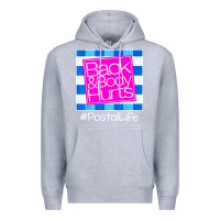Heather Grey back and body hurts Premium Hoodie - artisFamous