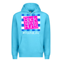 Ocean Blue back and body hurts Premium Hoodie - artisFamous