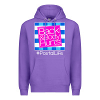 Purple back and body hurts Premium Hoodie - artisFamous