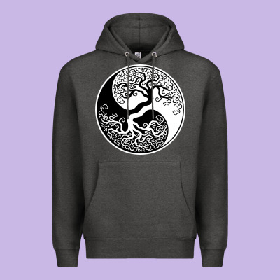 Tree Of Life Yin Yang Premium Hoodie Designed By Artisfamous
