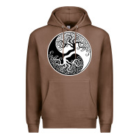 Chestnut tree of life yin yang Premium Hoodie - artisFamous