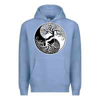 Colony Blue tree of life yin yang Premium Hoodie - artisFamous