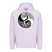 Lilac tree of life yin yang Premium Hoodie - artisFamous