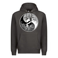 Smoke tree of life yin yang Premium Hoodie - artisFamous