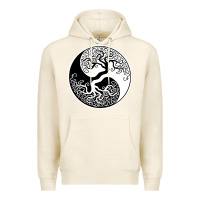 Tofu tree of life yin yang Premium Hoodie - artisFamous