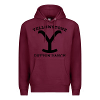 Burgundy black stone dutton ranch Premium Hoodie - artisFamous