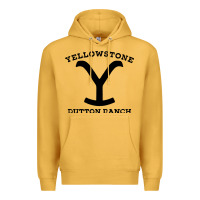 Mustard black stone dutton ranch Premium Hoodie - artisFamous