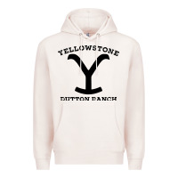 Pale Pink black stone dutton ranch Premium Hoodie - artisFamous