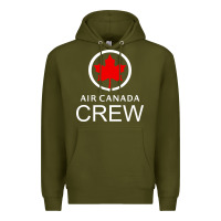 Army Green aviation air canada crew Premium Hoodie - artisFamous
