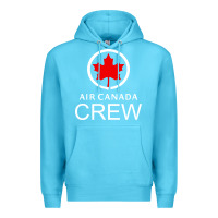 Ocean Blue aviation air canada crew Premium Hoodie - artisFamous