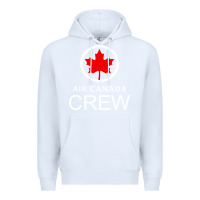 White aviation air canada crew Premium Hoodie - artisFamous