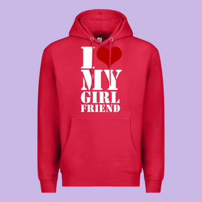 I Heart My Girlfriend Shirt Premium Hoodie Designed By Artisfamous